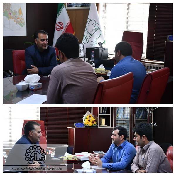دیدار مدیریت اداره برق شهرستان با شهردار نی ریز