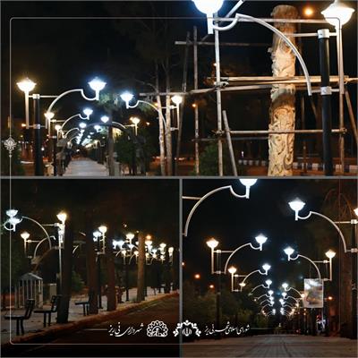 روشنایی بلوار میرزا کوچک خان2